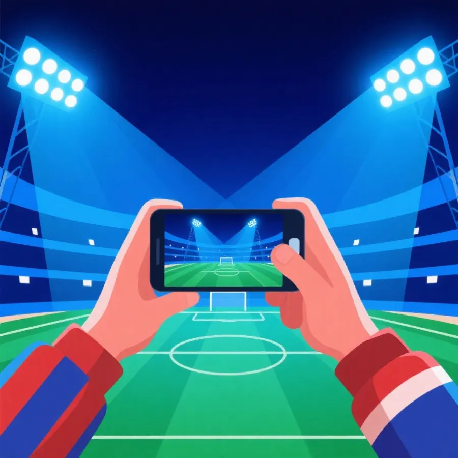 移动端观看体育赛事示意图